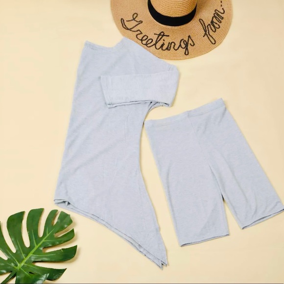 🤍SHOULDER BREEZE🤍 2pcs (short) Gray - Picture 2 of 5